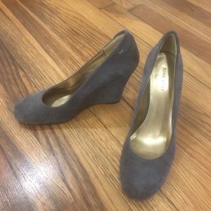 Nine West Suede Wedge Heels